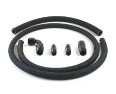 Hose Kit with Gloss Black Fittings for PSC Remote Reservoir Installation (Hydroboost)