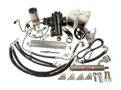 PSC Cylinder Assist™ Steering Kit for 2012-18 Jeep Wrangler JK 3.6L w/ Aftermarket Front Axle 8.0" Lock-to-Lock