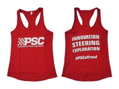 Womens Red "PSC" Tank Top