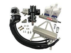 PSC Cylinder Assist™ EHPS Steering Kit for 20-2023 Jeep JT w/ Aftermarket Front Axle 7.5" Lock-to-Lock and No Tie Rod Clamp